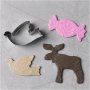 Utstickare Ängel, Ren, Duv, Godis 4,5-9 cm 4-pack - Rostfritt stål Utstickare Ängel, Ren, Duv, Godis 4,5-9 cm 4-pack - Rostfritt stål