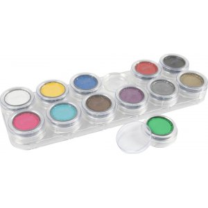 Grimas ansigtsmaling - makeup palette - blandede farver - 5 ml