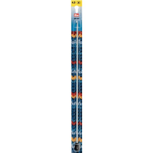 Tunisisk virkkrok alu pärlgrå 30 cm 4,00 mm Tunisisk virkkrok alu pärlgrå 30 cm 4,00 mm