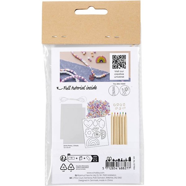 Mini DIY Kit Smycken - Armband i krympplast Mini DIY Kit Smycken - Armband i krympplast