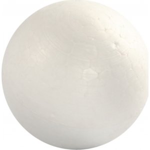 Styrofoam kuler - hvite - 6 cm - 5 stk