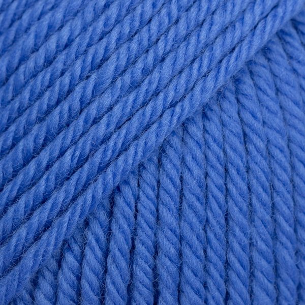 DROPS Daisy Uni Color garn 50g - Koboltblå (24) - DROPS Daisy, Uldgarn, Garn, Strikke, hækle, knytte og væve