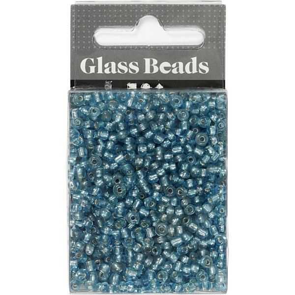 Rocaillepärlor 3 mm Klarturkos 25 g Rocaillepärlor 3 mm Klarturkos 25 g