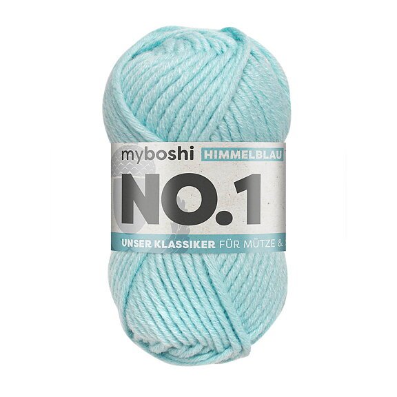 Myboshi No.1 - 50 g - Himmelblå - Myboshi garn, Garn, Strikke, hækle, knytte og væve