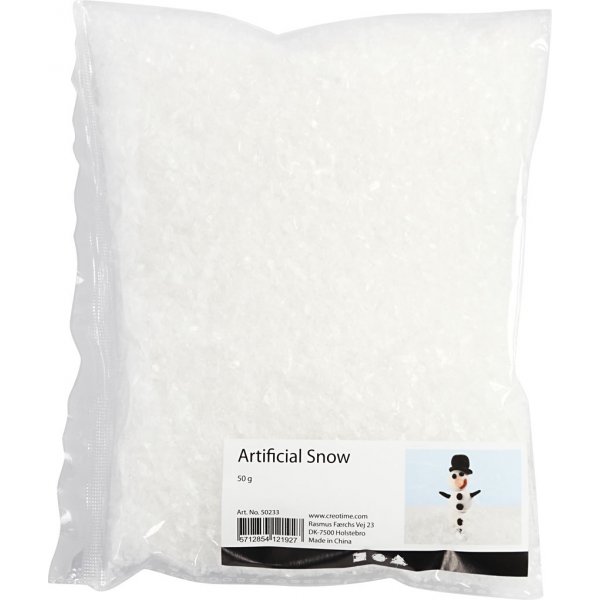 Kunstig snø - gjennomsiktig - 50 g Kunstig snø - gjennomsiktig - 50 g