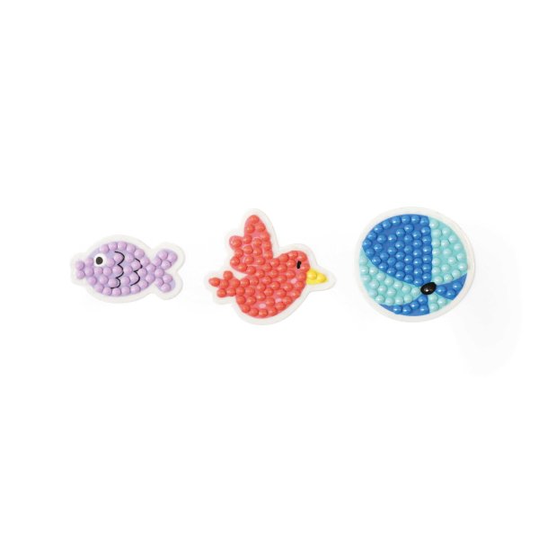 Diamond painting stickers f�r barn - djur, 18 st