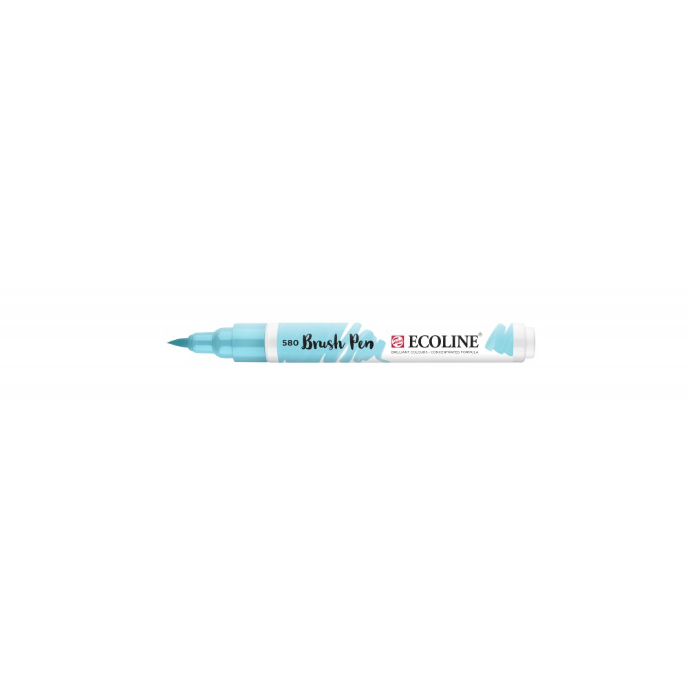 Penselpen Ecoline Penselpen - Pastel Blue (580) - Fiberpenne, Penne, Penne, kridt & tusch