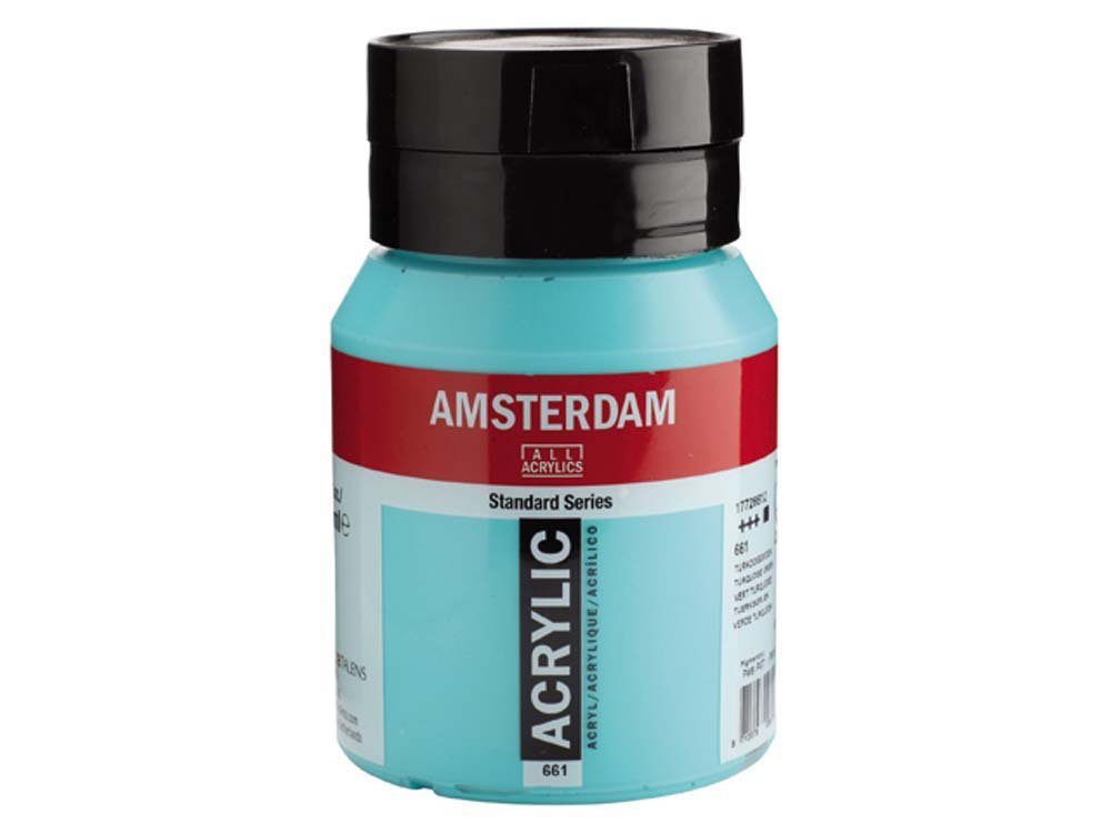 Amsterdam Akrylmaling 500 ml - Turkisgrøn - Akrylfarver, Kunstnerfarver
