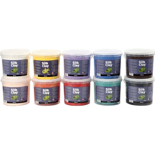 Silk Clay® - mixade färger - 10 x 650 g Silk Clay® - mixade färger - 10 x 650 g