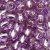 Rocaillesprlor  5,5 mm - lila 17 g silverlinjerade