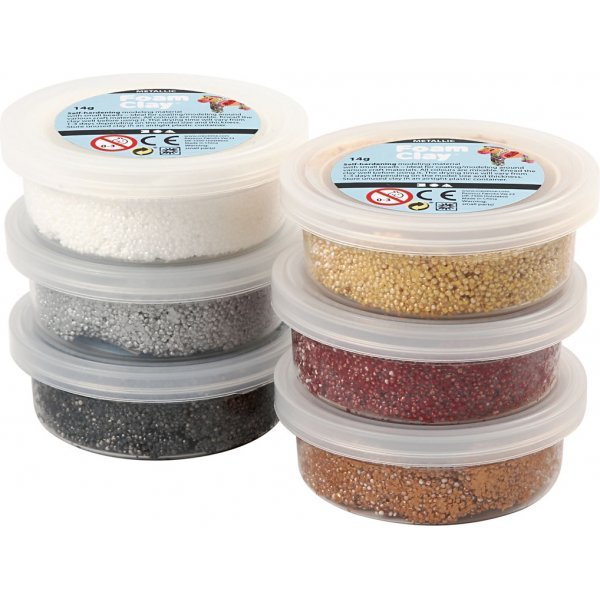 Foam Clay® - brun harmoni - metallic - 6 x 14 g Foam Clay® - brun harmoni - metallic - 6 x 14 g