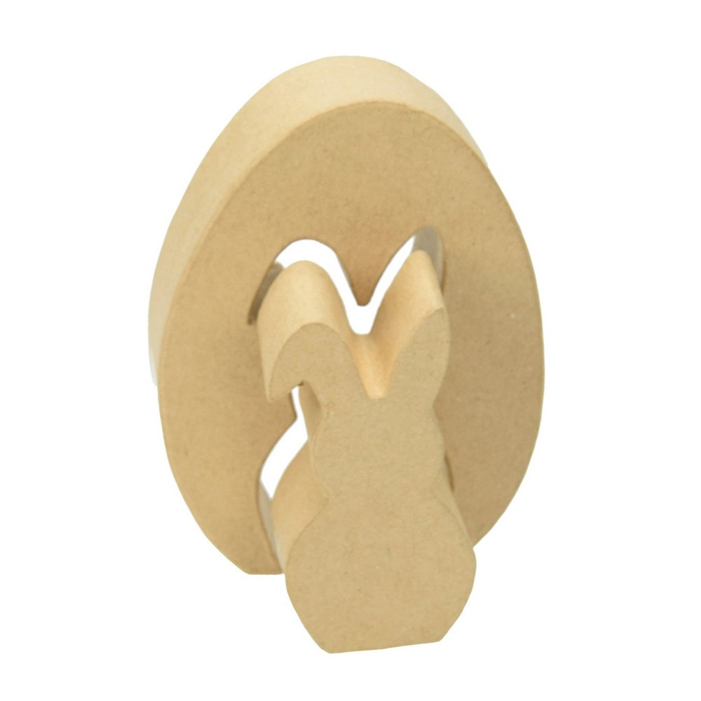 Håndværksramme Silhuet af Kanin i Æg - 12x9x3/8,5x4,5x3 cm - Påskedekorationer, Hobbyaktiviteter til påske, Hobbytemaer, Hobbymateriale, Håndværk