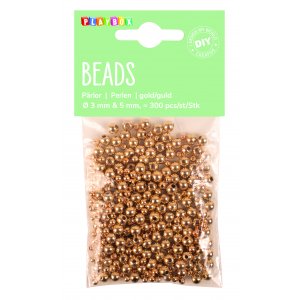 Guldf�rgade p�rlor - 300 st