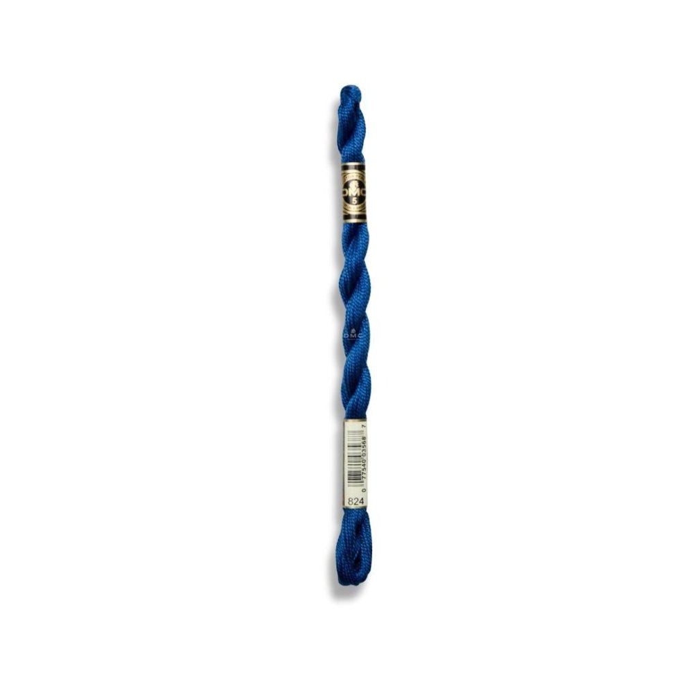 DMC Pearl Cotton Art. 115/5, 824 Very Dark Blue - Broderigarn, Garn, Sticka & virka