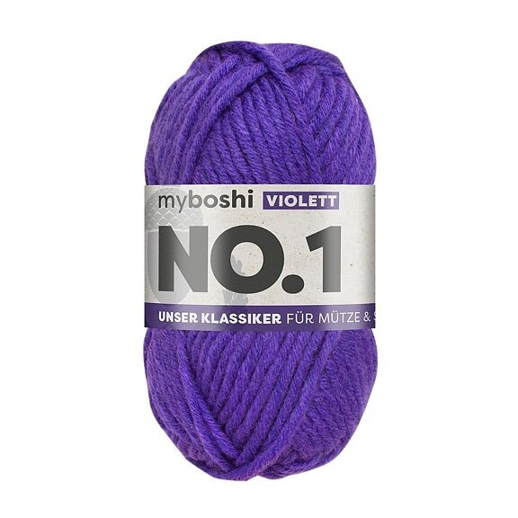 Myboshi No.1 - 50 g - Violet - Myboshi garn, Garn, Strikke, hækle, knytte og væve