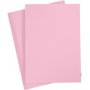 Farget papp - lys rosa - A4 - 180 g - 20 ark