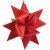 Stjernestrimler - rde - 6,5 cm, 500 strimler