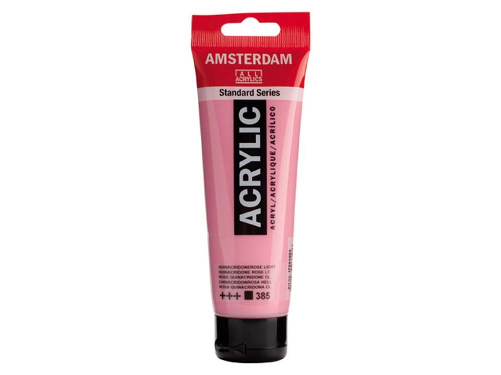 Amsterdam Akrylmaling 120 ml - Quinacridone Rose Light - Akrylfarver, Kunstnerfarver