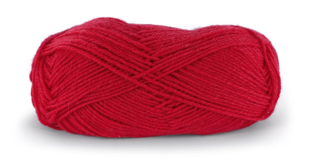Silja Superwash - Rød (309) - Silja Superwash Garn, Uldgarn, Garn, Strikke, hækle, knytte og væve