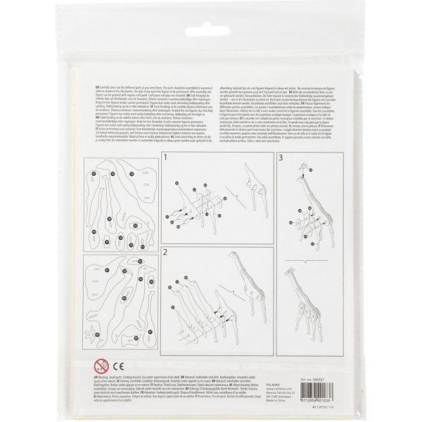 3D konstruktionsfigur - giraff 3D konstruktionsfigur - giraff