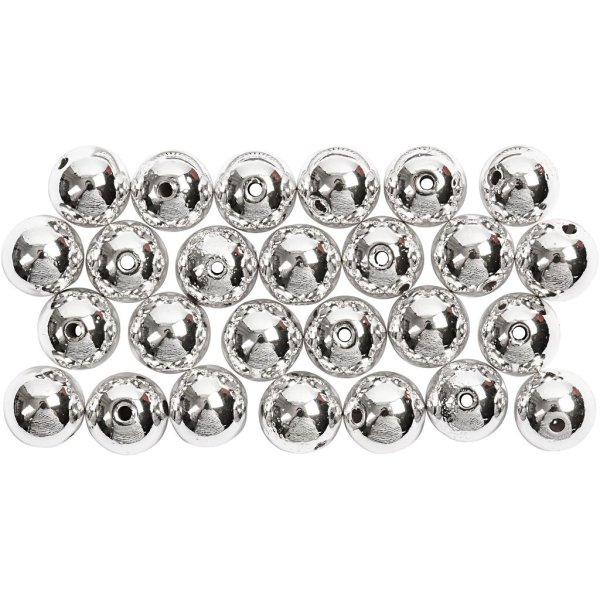Vaxpärlor 8 mm Silver 50 st Vaxpärlor 8 mm Silver 50 st