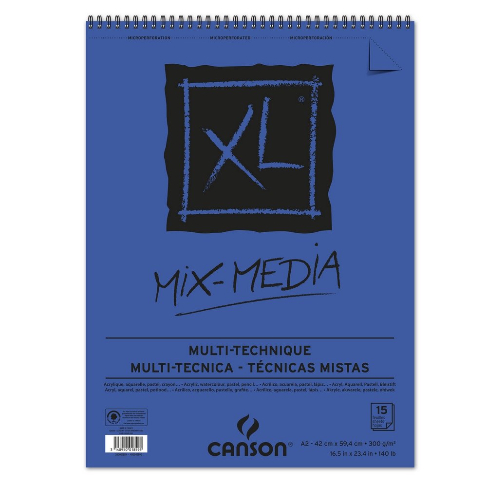 Canson XL MixMedia 300 g - A2 - Øvrige papirer, Blok