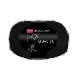 Kid/Silk 25g - Svart (303)