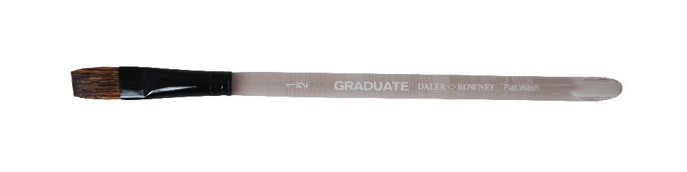 Akrylpensel Graduate Tagel/Syntetisk Flat Wash - 1/2 - Akrylpenslar & oljepenslar, Penslar