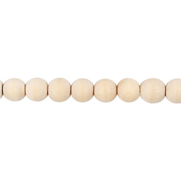 Träpärlor - Ø10 mm - 40 st Träpärlor - Ø10 mm - 40 st