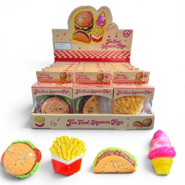Squishy Fast food Burgare - 8 cm