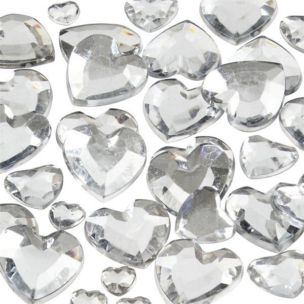 Rhinestones - silver - 6+10+14 mm - 252 st Rhinestones - silver - 6+10+14 mm - 252 st