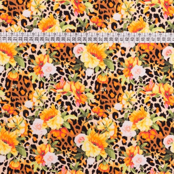 M�nstrad Trik� 160 cm - Farliga Blommor Brun