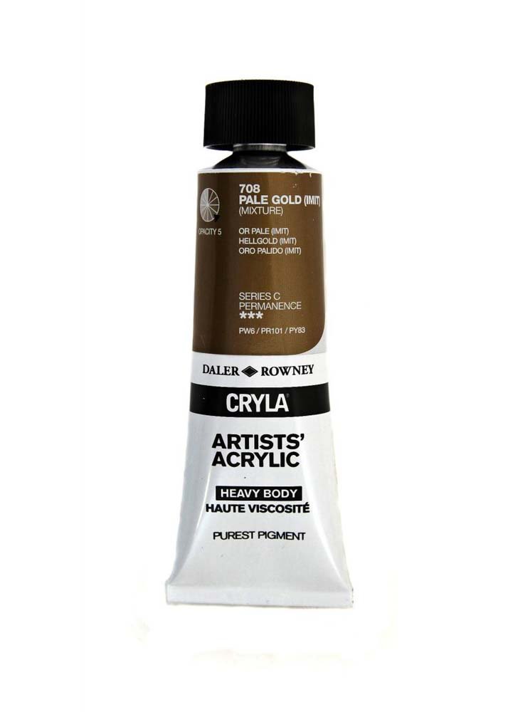 Akrylfärg Cryla 75ml - Pale Gold (Hue) - Akrylfärger, Konstnärsfärger