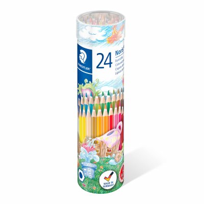 Noris Fargeblyanter i tube - 24 blyanter