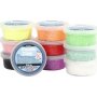 Foam Clay - mixade frger - glitter - 10 x 35 g