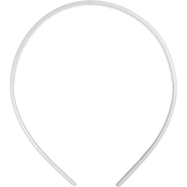 Diadem smalt 8 mm Vit 5-pack Diadem smalt 8 mm Vit 5-pack