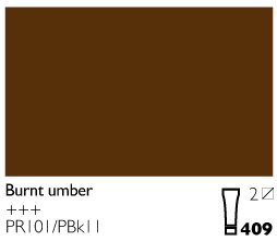 Cobra 150 ml - Oliemaling, der kan fortyndes i vand - Brun Umbra - Oliefarver, Kunstnerfarver