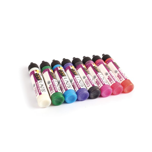Påse med 8 glitterpennor Slow&Art Påse med 8 glitterpennor Slow&Art