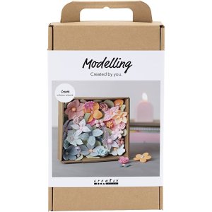 DIY-sett Modelleringsblomster Pastellfarger DIY-sett Modelleringsblomster Pastellfarger