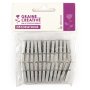 Träklämmor 24-pack, silver, 2,5 cm Träklämmor 24-pack, silver, 2,5 cm