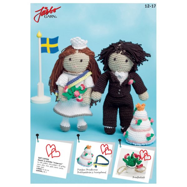 Hkleopskrift - \\\"Amigurumi\\\" brudeparret daniel & victoria