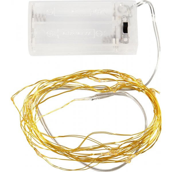 LED ljusslinga - guld - 3,15 m LED ljusslinga - guld - 3,15 m