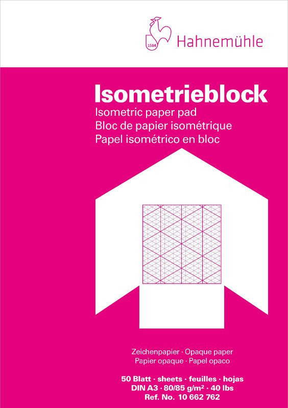Millimeterblok Hahnemühle Isometric 80/85g - A4 - Øvrige papirer, Blok
