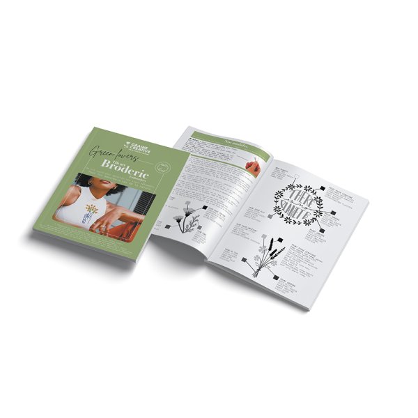 Broderikit f�r kl�der med v�xtmotiv