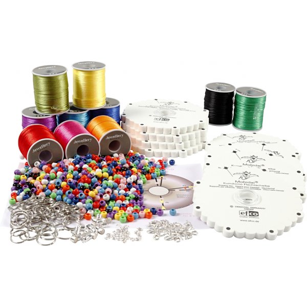 Kumihimo klassrumsuppsättning - neonfärger - starka färger Kumihimo klassrumsuppsättning - neonfärger - starka färger