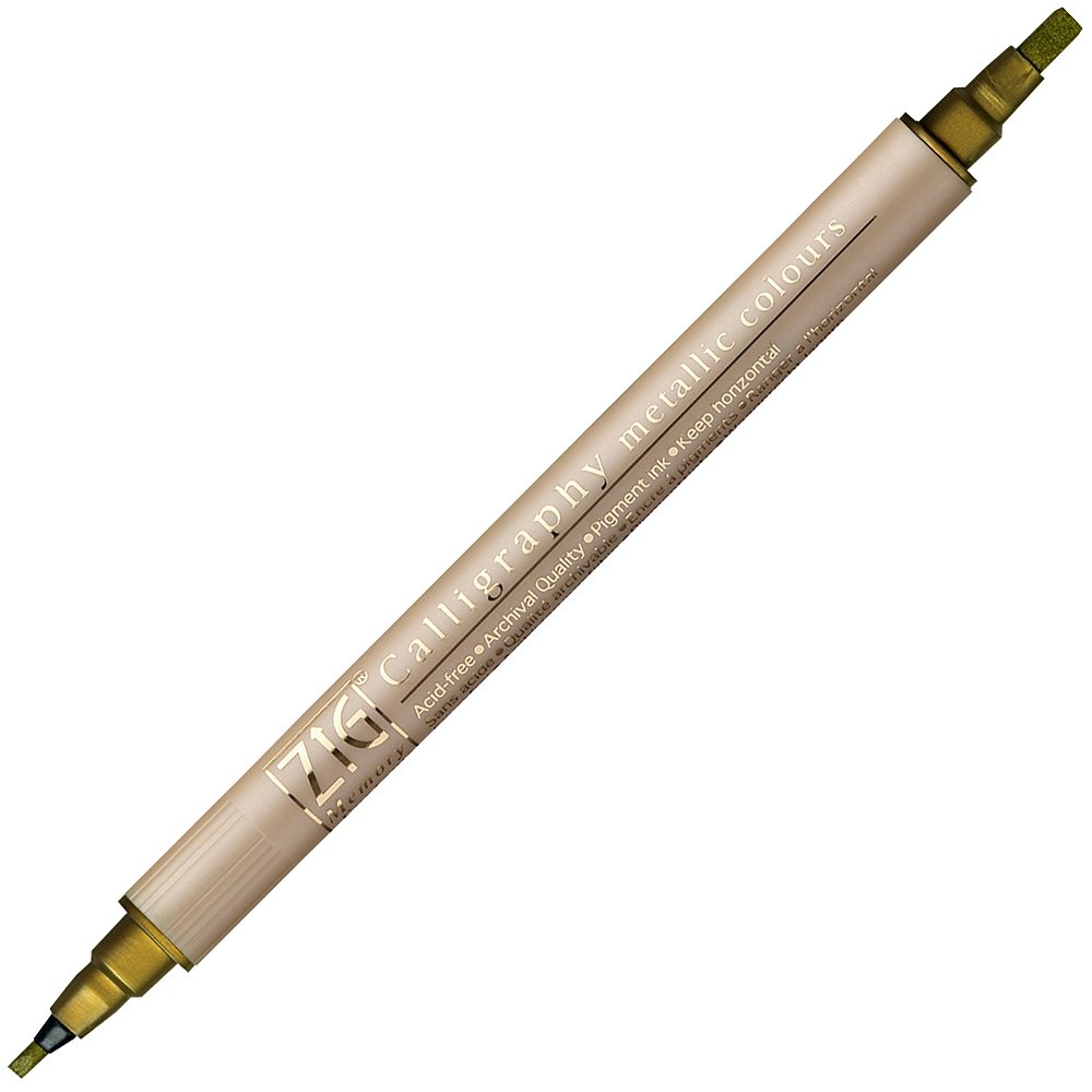 Kalligrafipenna ZIG Metallic - Guld - Kalligrafipennor, Kalligrafi, Pennor, kritor & tusch