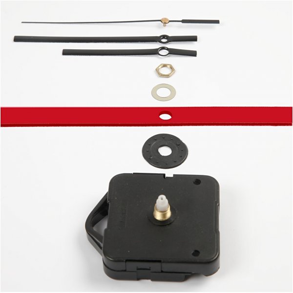 Urverk - 3 mm - svart Urverk - 3 mm - svart