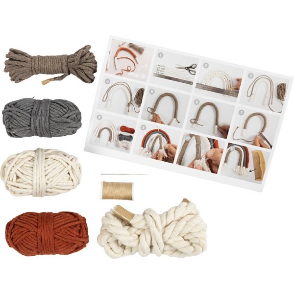 Mini DIY Kit Makramé - Regnbåge Mini DIY Kit Makramé - Regnbåge