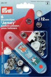 Nittryckknapp JERSEY mässing pärllik vit 12 mm 6 st Nittryckknapp JERSEY mässing pärllik vit 12 mm 6 st