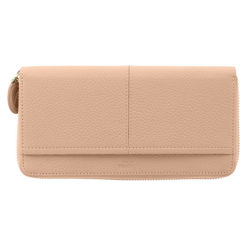 Lommebok Filofax Stitch Zip - Peach - Annet tilbehør til filofax, Filofax, Systemkalendere, Kalender, Kontormaterialer